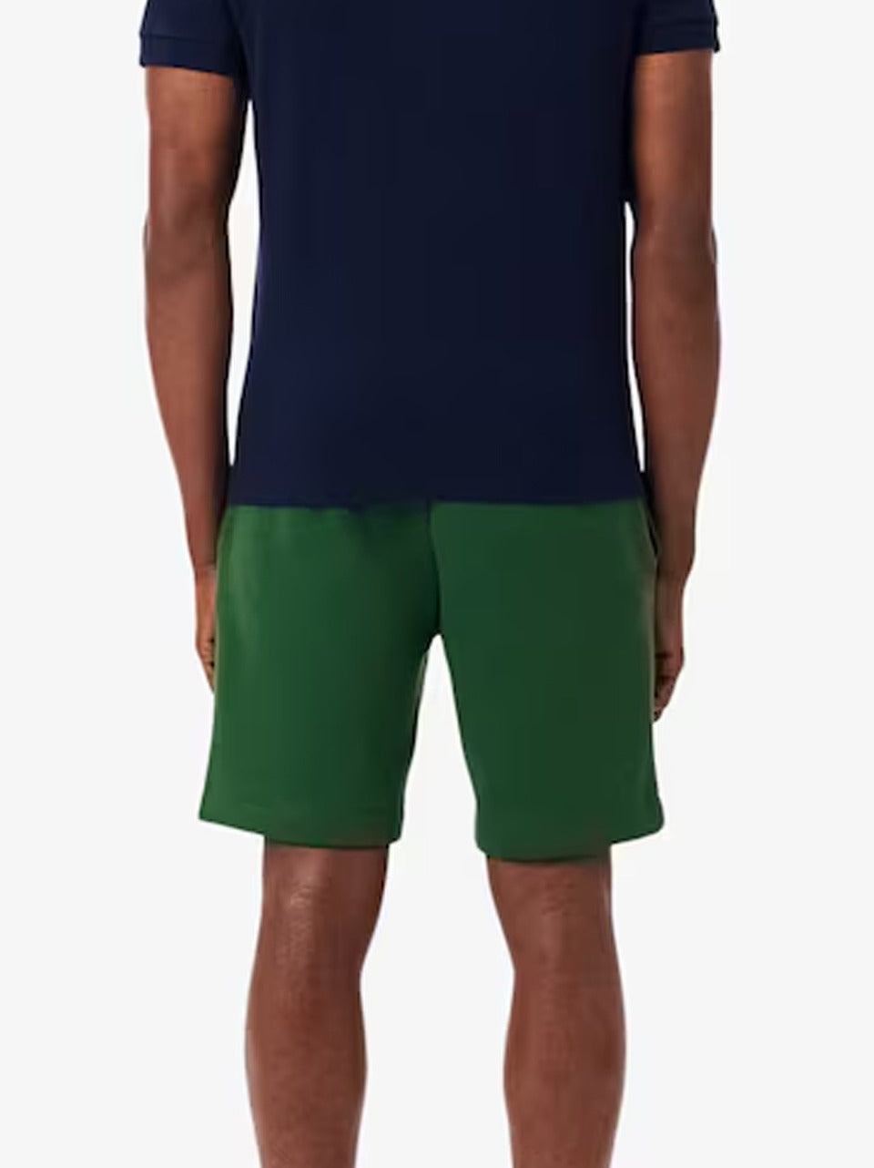bermuda in felpa GH9860 VERDE LACOSTE