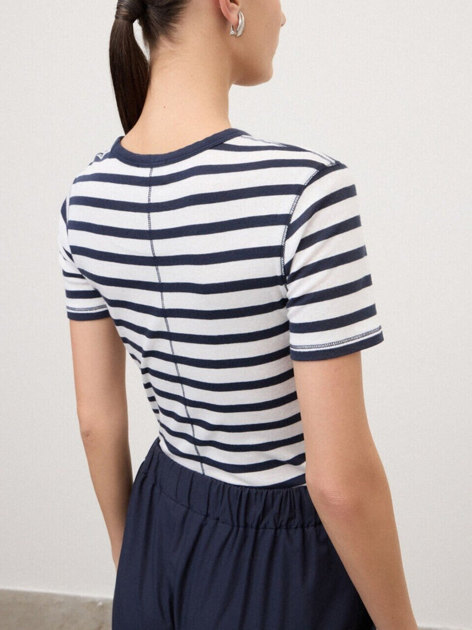 t shirt righe LOD DM8157 B ottod'ame