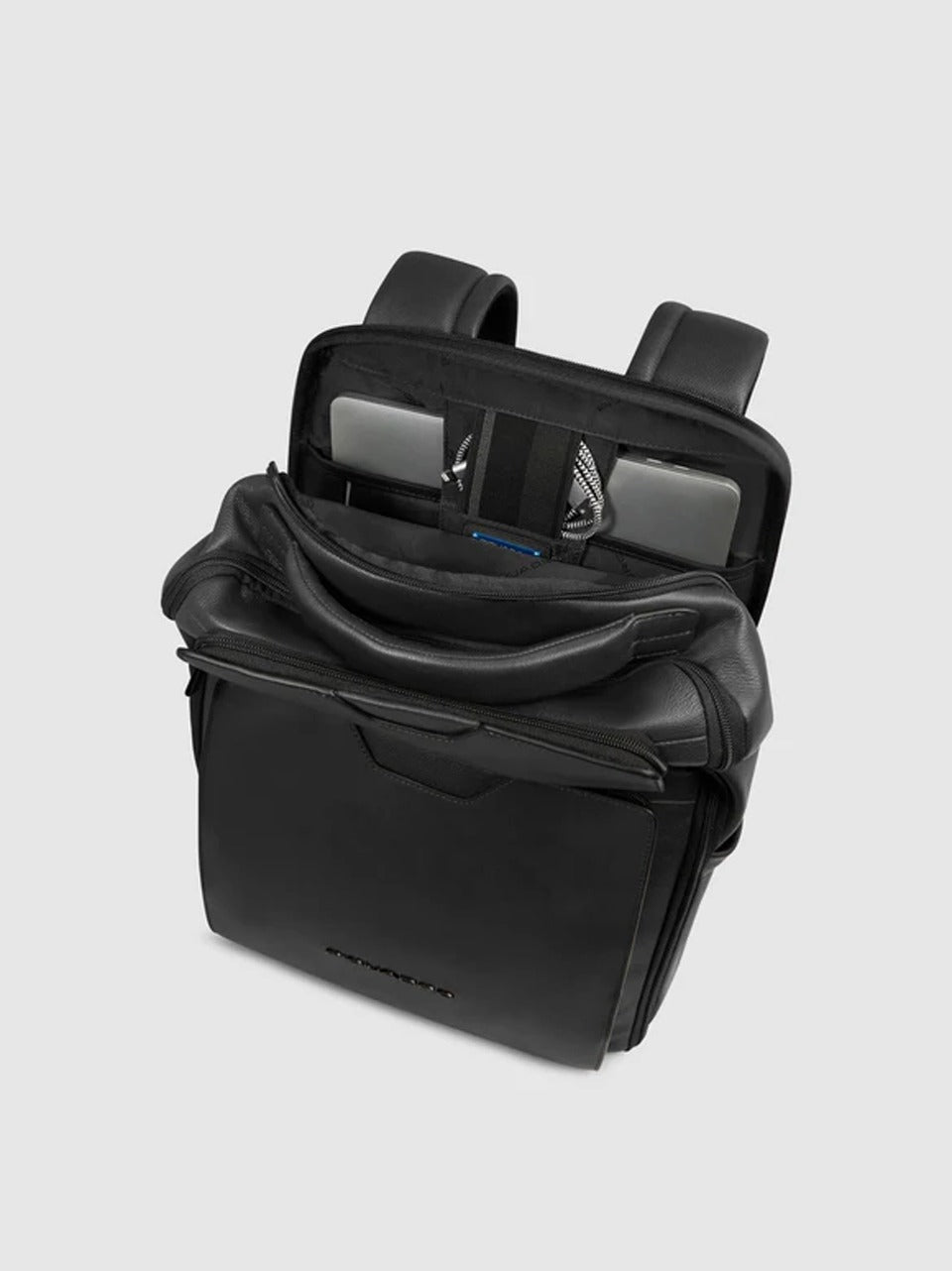 zaino 14'' doppa tasca pelle e nappa CA6923S142 NERO PIQUADRO