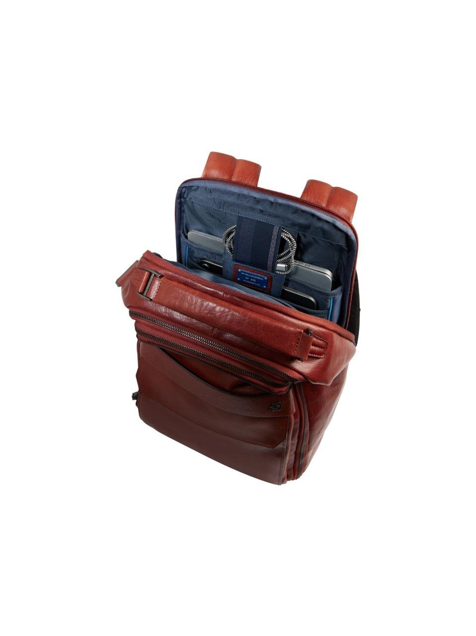 zaino 15,6''in pelle bufalo CA7022S141 CUOIO PIQUADRO