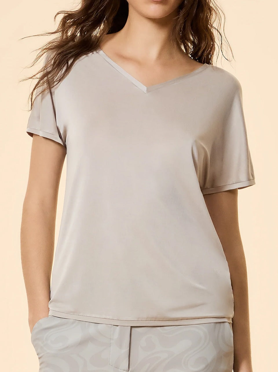 cupro v neck shirti 26710 85 RRD