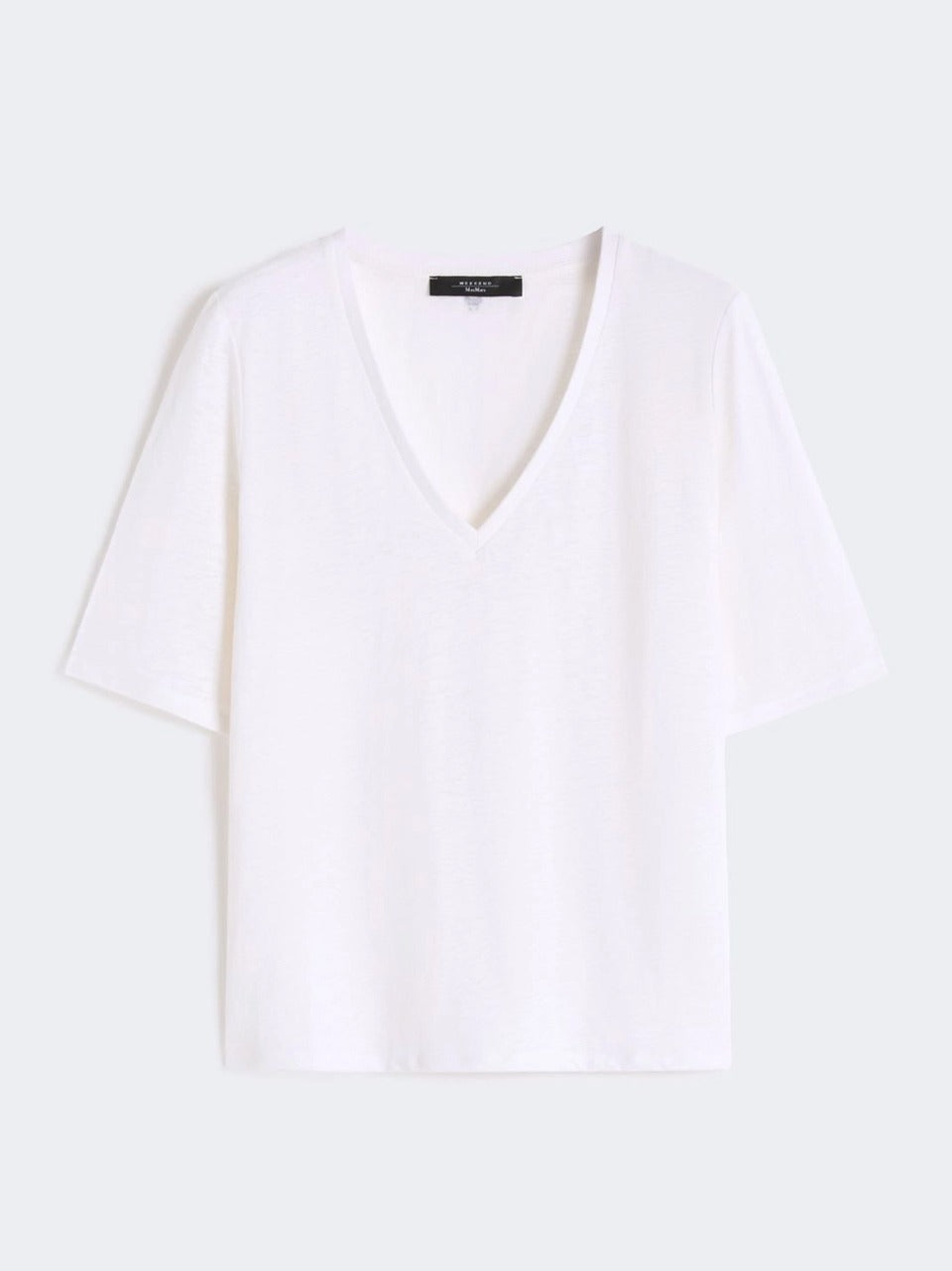 maglia scollo v con inserto in san gallo OPZIONE B WEEKEND by Max Mara