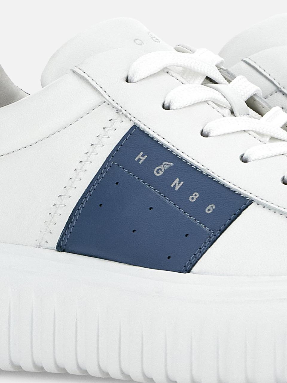 sneakers H-Stripes con banda HXM6450FO70LE9144T BIANCO AVIO HOGAN