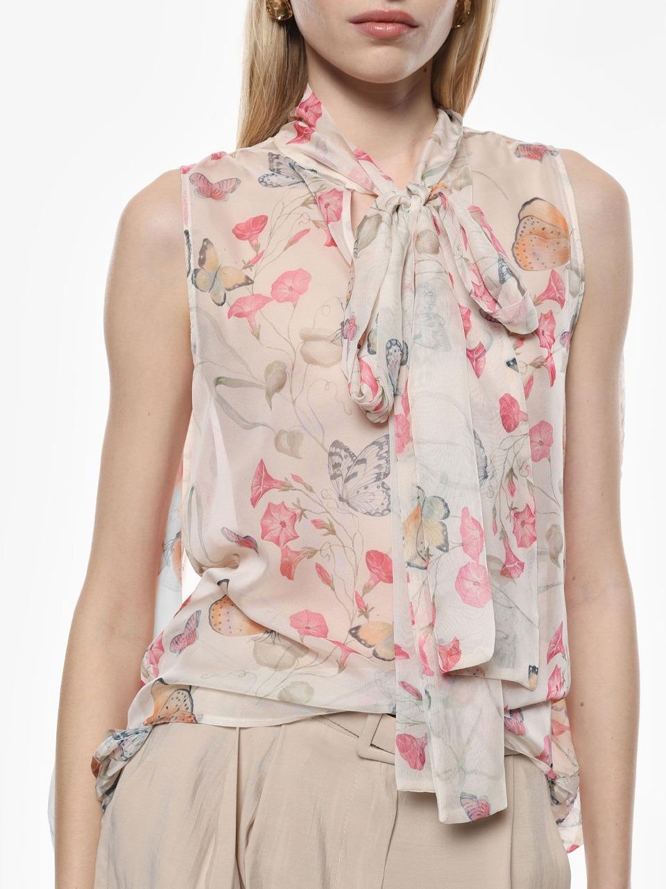 blusa floreale CNA0JVG R SELECTED