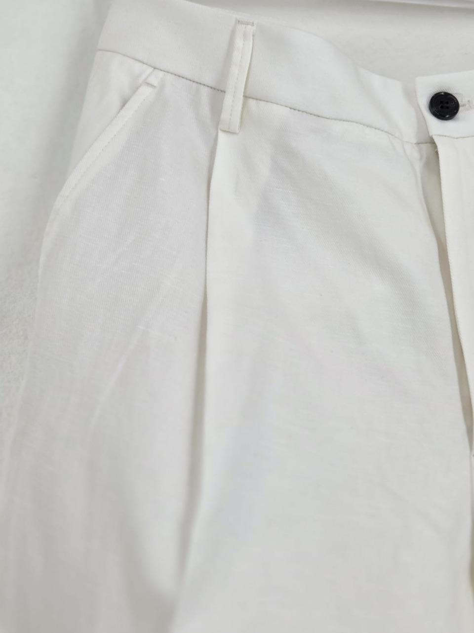 pantalone pinces GIN LINO COTONE L DEPARTMENT FIVE