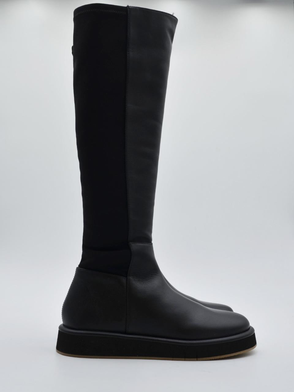 stivale pelle e tessuto 1702 NERO PALOMITAS by paloma barcelo