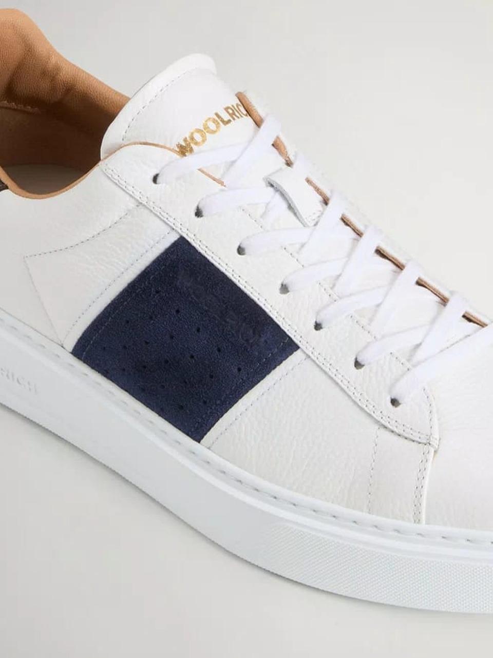 sneakers con banda M261.002.AJO.A2 BIANCO BLU WOOLRICH