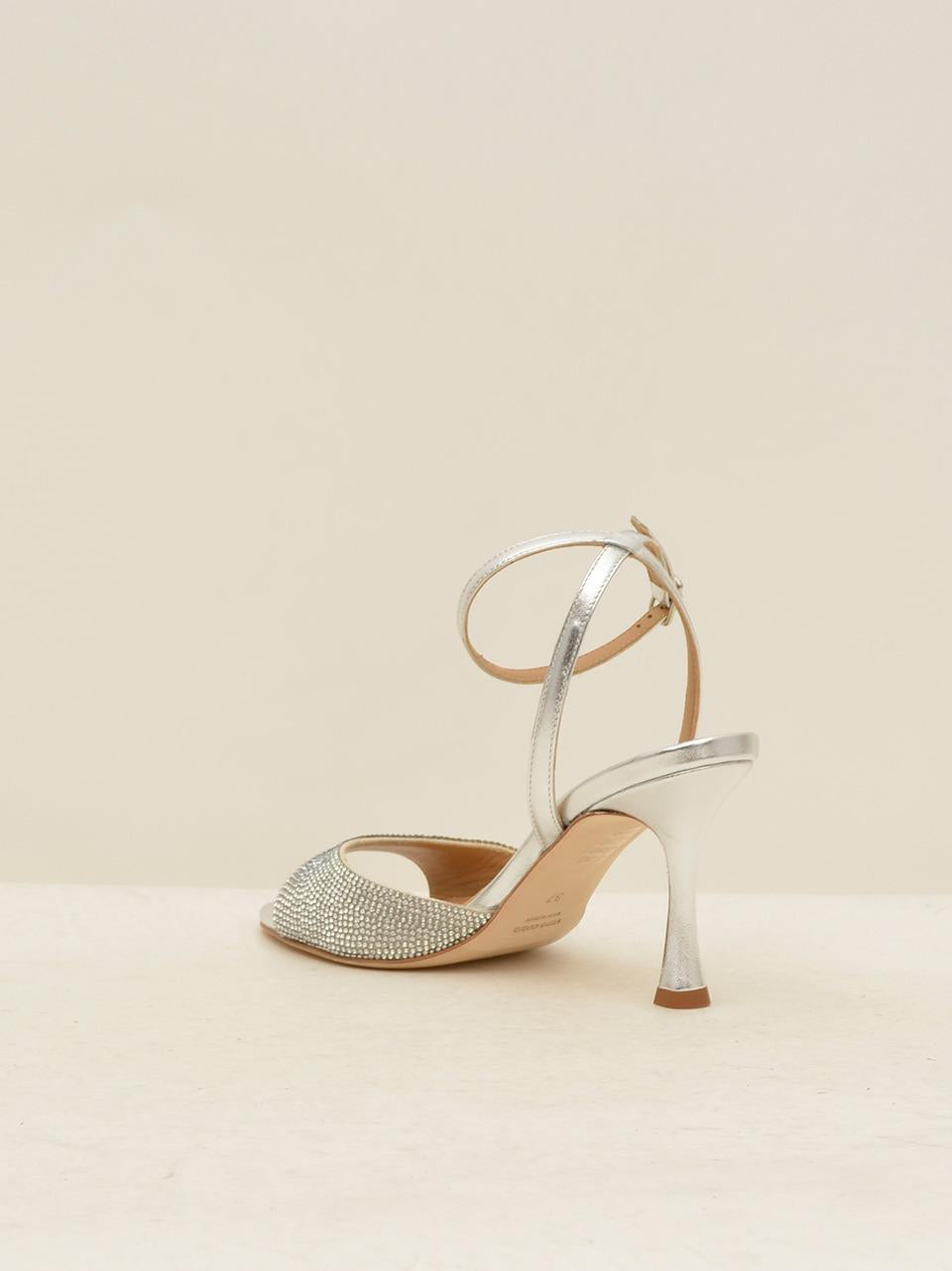 sandalo gioiello tacco 70mm 2290 ARGENTO CHANTAL