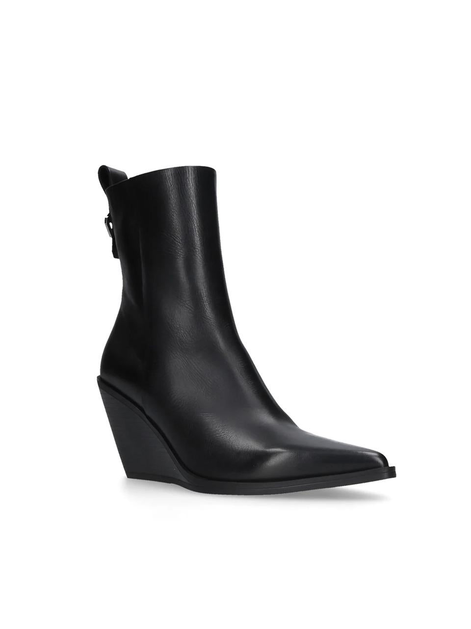 stivaletto con zeppa E4091 NERO ELENA IACHI