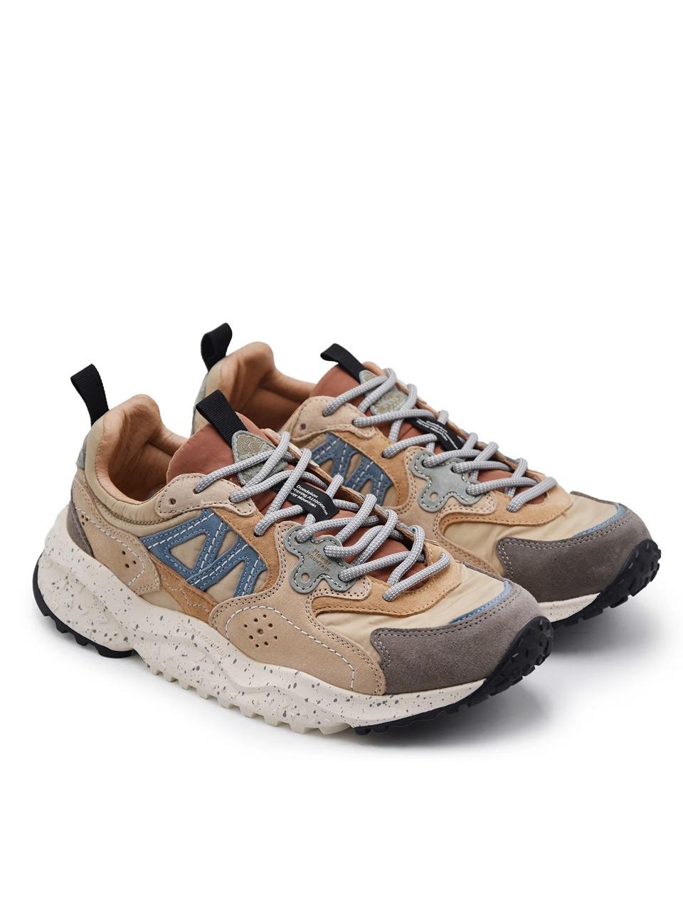 sneakers solin SOLIN 1B31 GREY OFF WHITE FLOWER MOUNTAIN