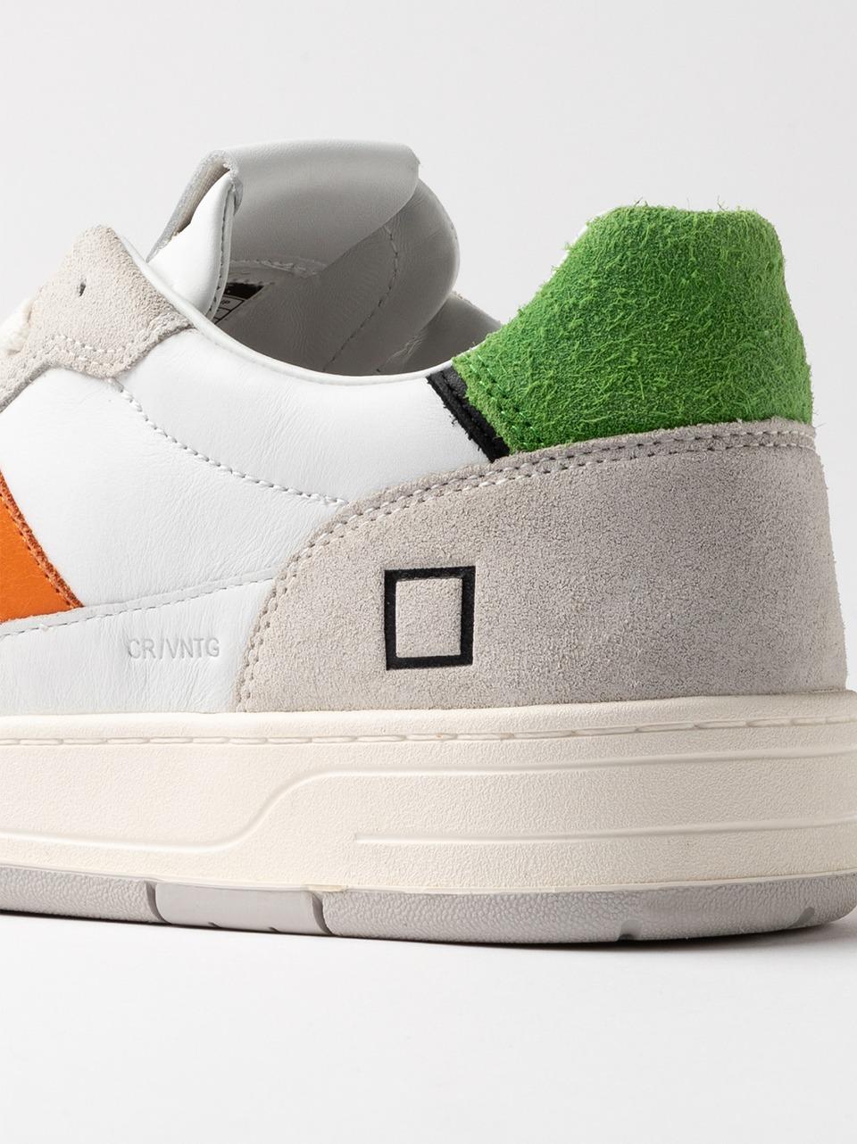 sneakers court 2.0 C2-VC-WG WHITE GREEN D.A.T.E