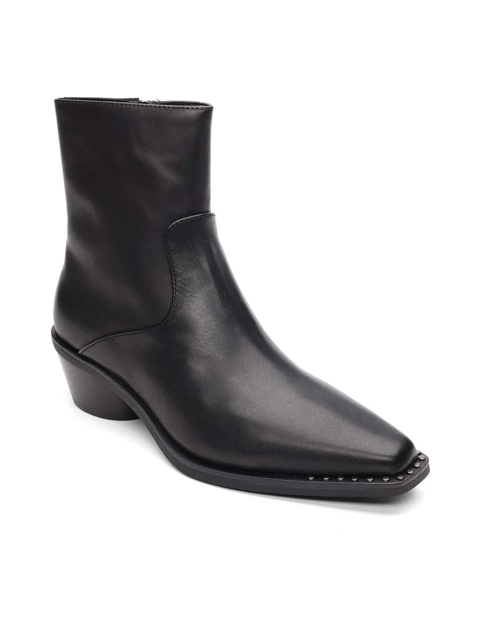 stivaletto tex con borchiette HASLEY COMBOA NERO ASH