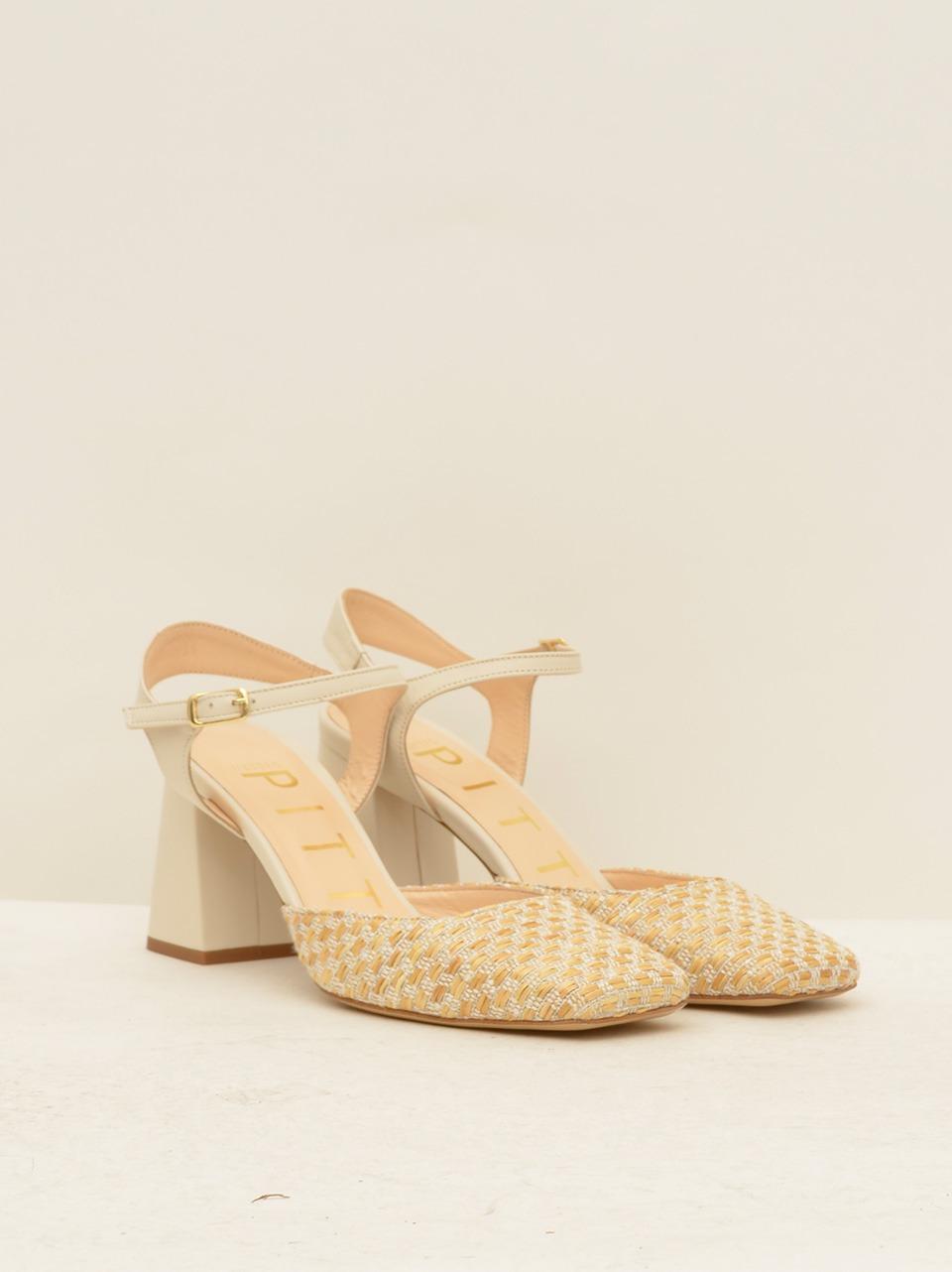 chanel rafia tacco 70 1707 NATURE MATTEO PITTI