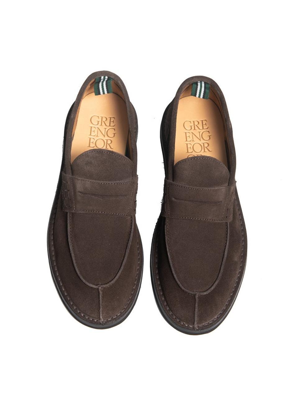 mocassino con passante ideal suola in gomma 1013 LIGTHT.MORO GREEN GEORGE