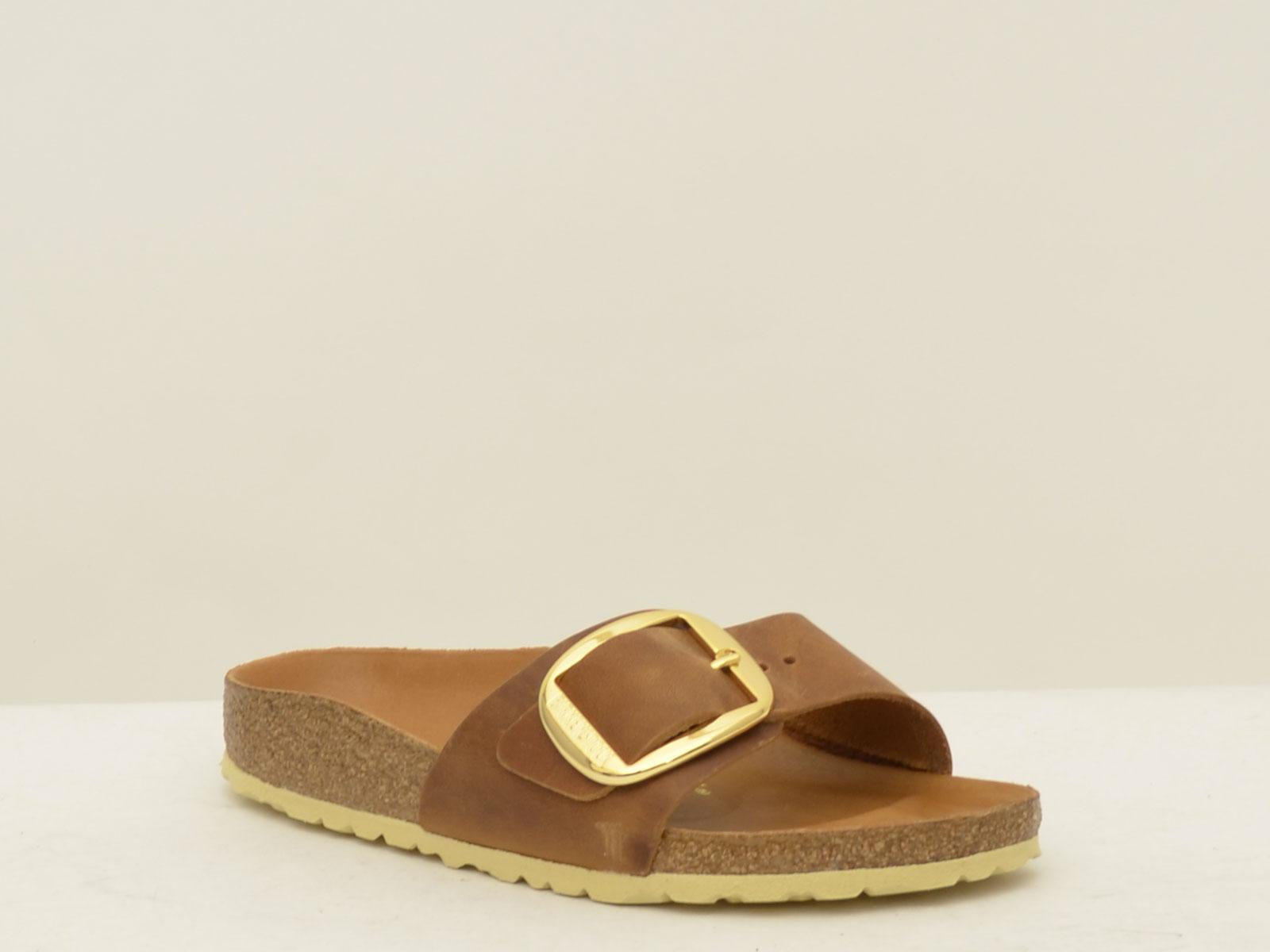 sabot madrid big buckle MADRID1006525 COGNAC BIRKENSTOCK
