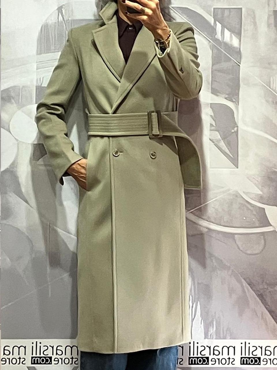 cappotto con fusciacca 2O0195 GREIGE Patrizia pepe