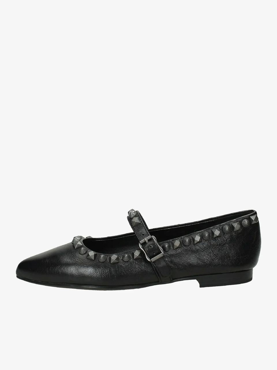 ballerina borchiata BEATNIK02 NERO ASH