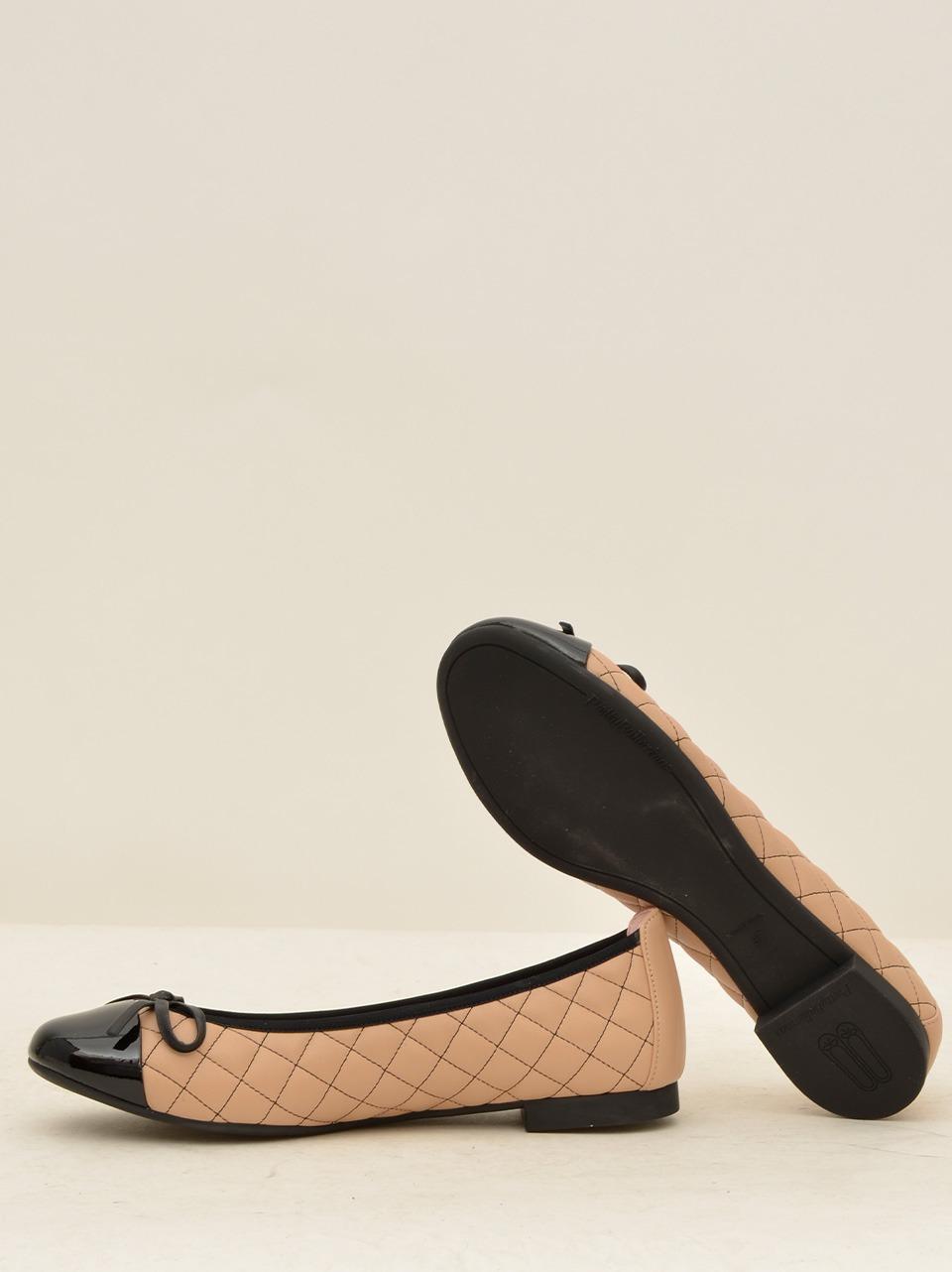 ballerina matellasse con fiocchetto 51576 BEIGE\NERO Pretty Ballerina