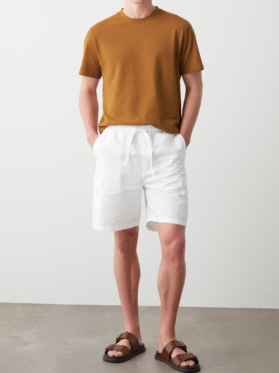 bermuda cargo lino cotone 0800 B COLMAR