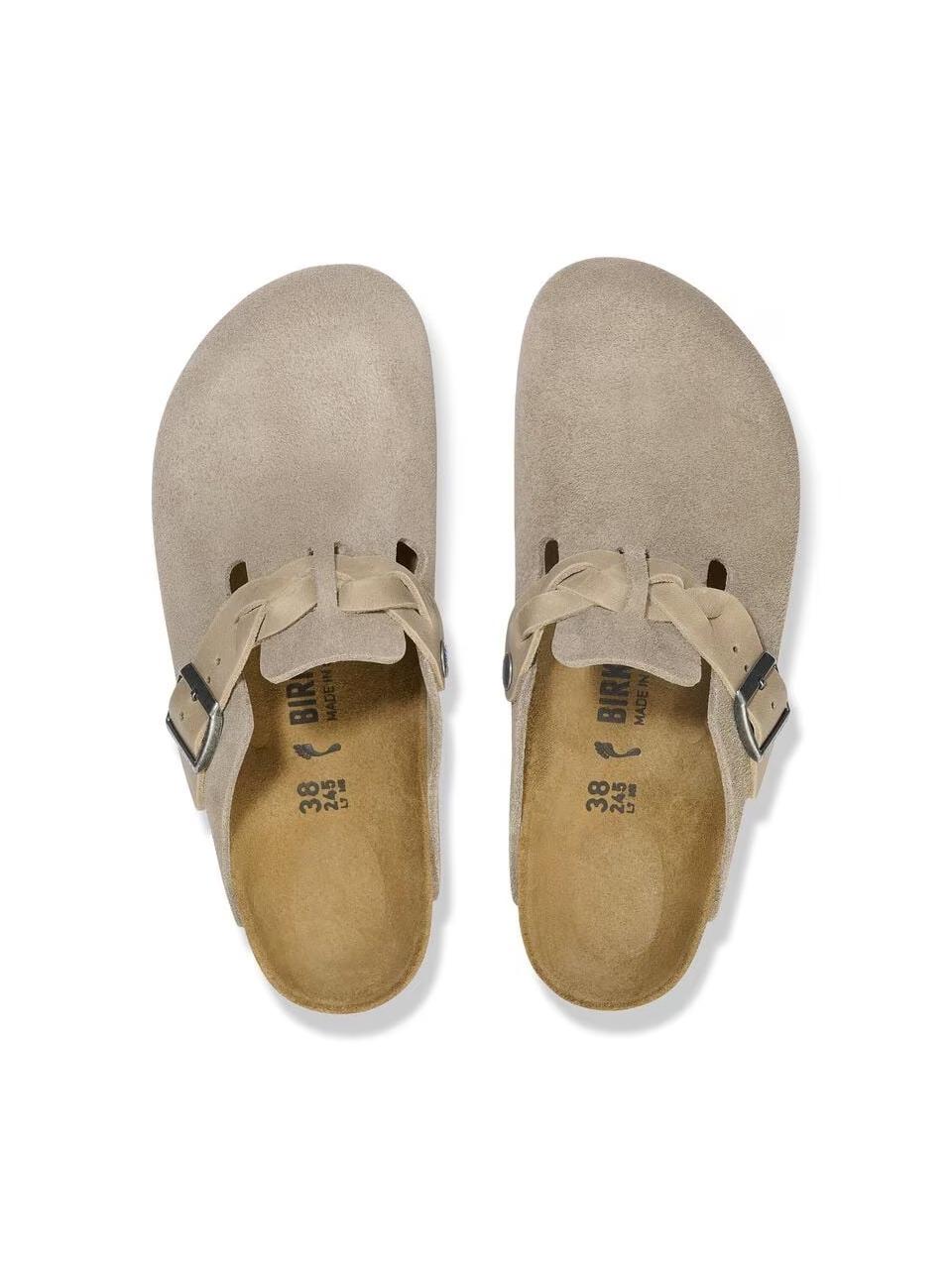 sabot boston treccia BOSTON1026694 TAUPE BIRKENSTOCK