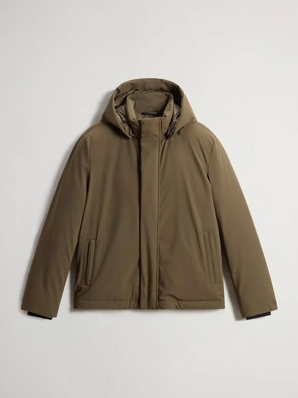piumino liscio strech corto OU0929 614 WOOLRICH