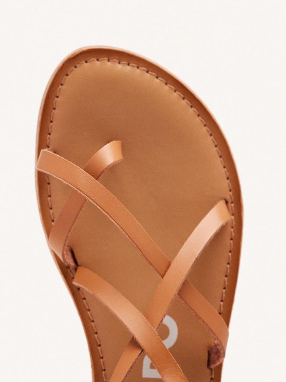 sandalo infradito incrociato 69115-LUSSAT CUOIO GIOSEPPO