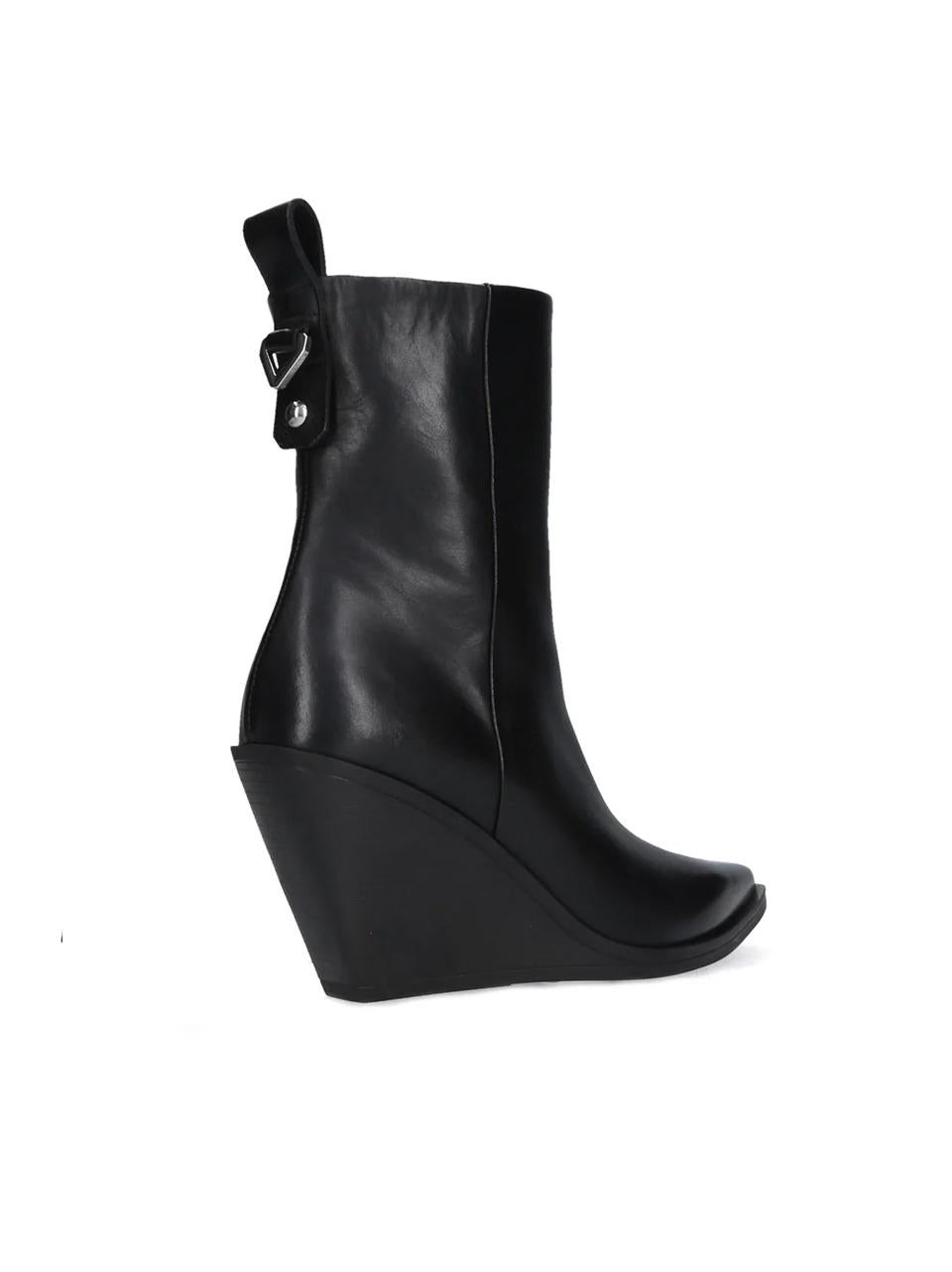 stivaletto con zeppa E4091 NERO ELENA IACHI