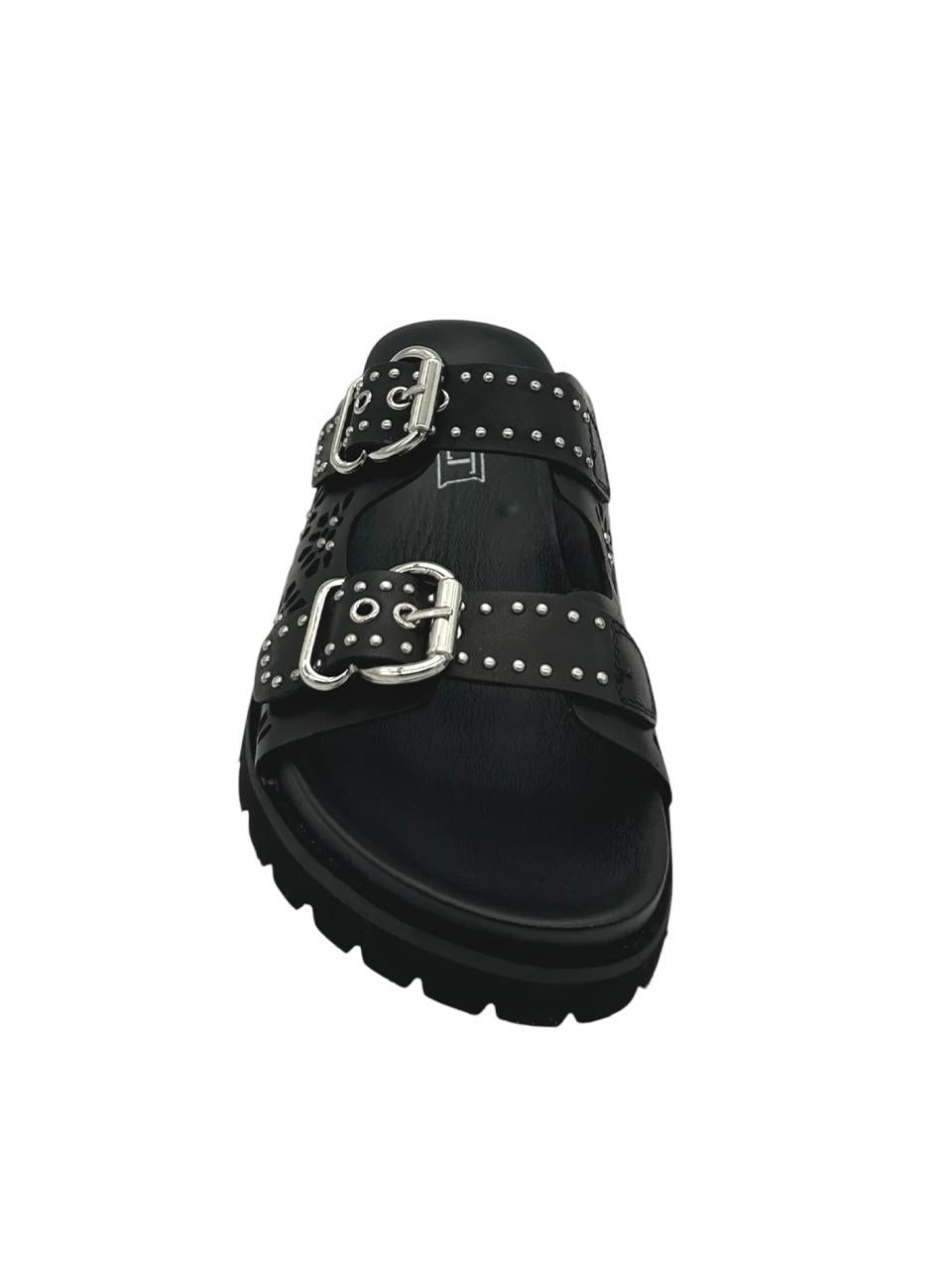 sabot con 2 fibbie CLW446300 NERO CULT