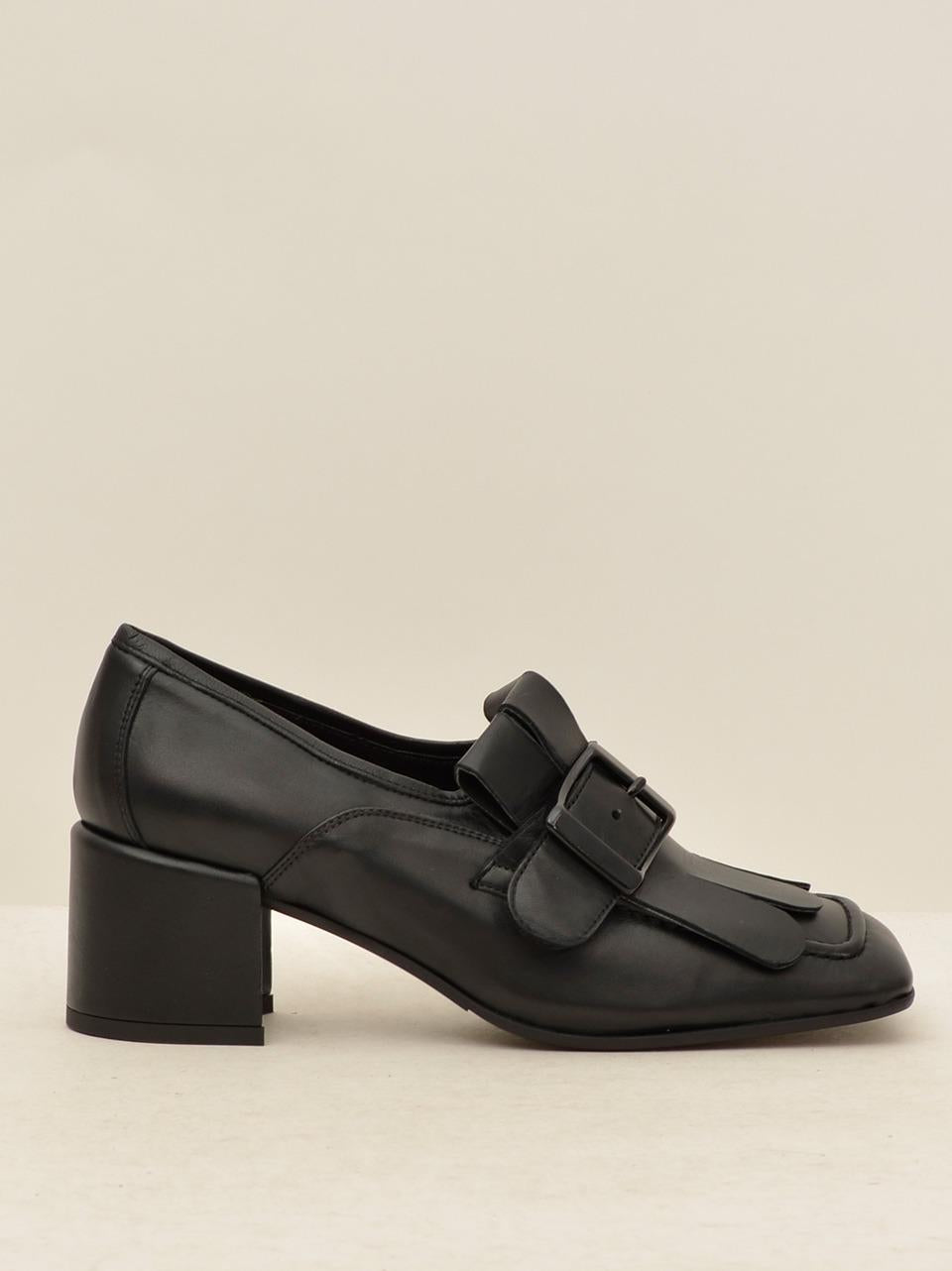 mocassino con frangia 9136 NERO BRUGLIA