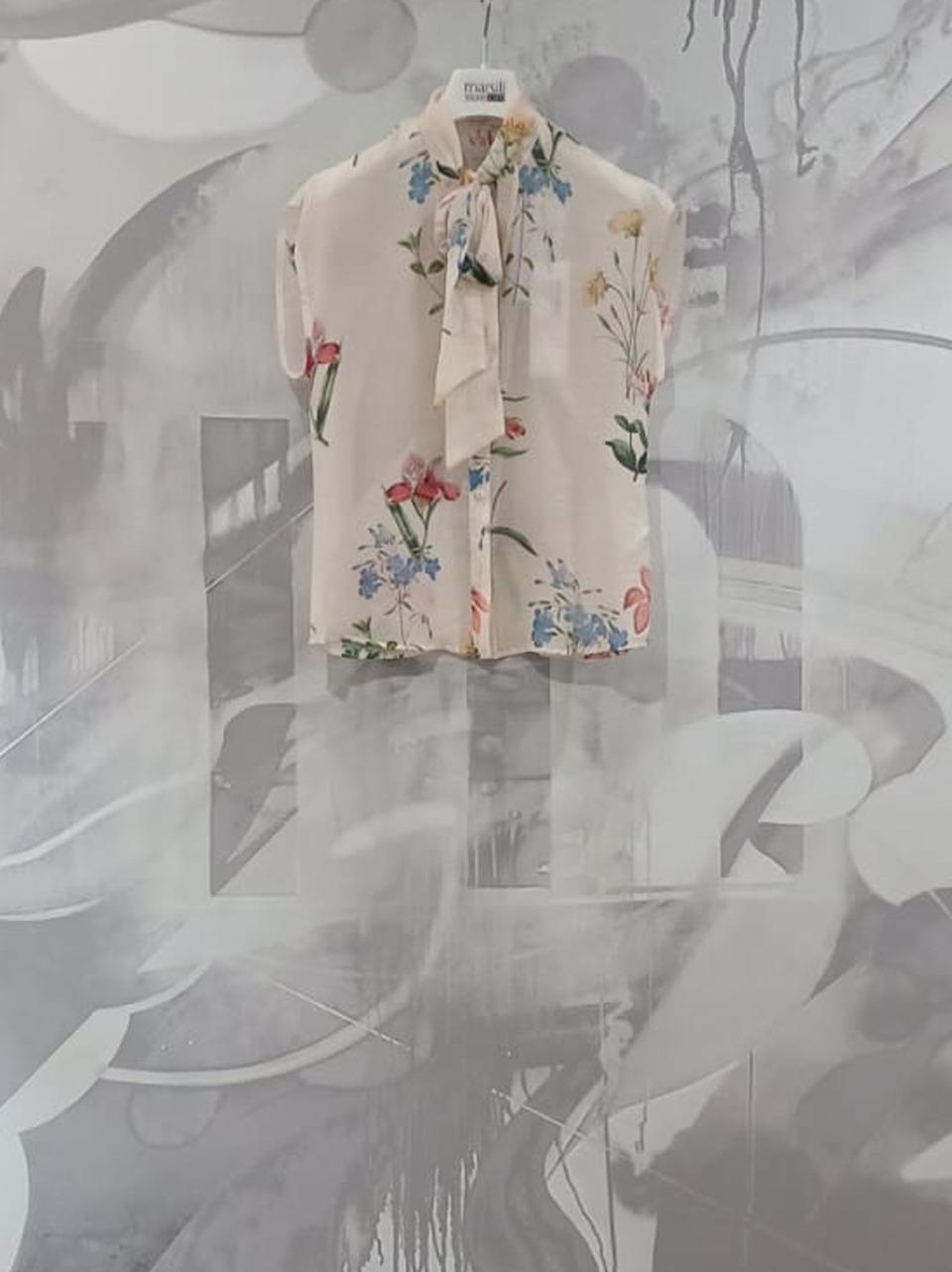 camicia floreale C9990150T BR SELECTED