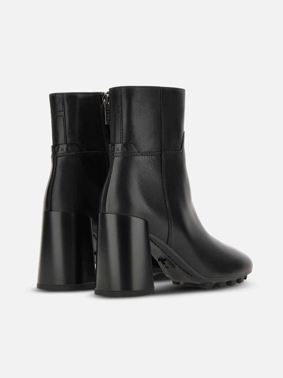 stivaletto con zip tacco 80 mm HXW6950FW20KXTB999 NERO HOGAN