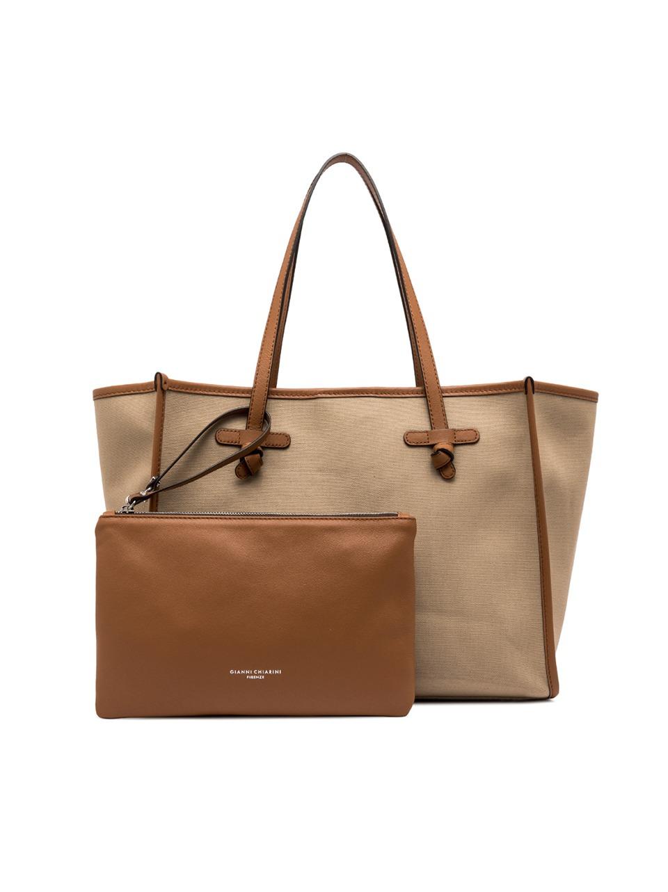 borsa marcella grande canvas BS6850 CORDA\CUOIO MARCELLA CLUB by gianni chiarini