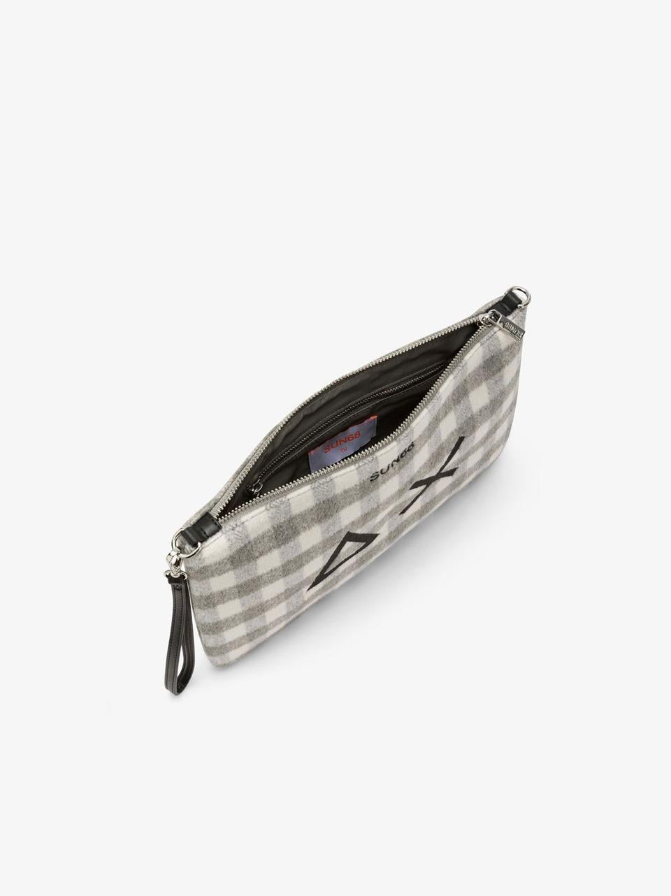 borsa pochette tartan CPX452012 GRIGIO SUN 68
