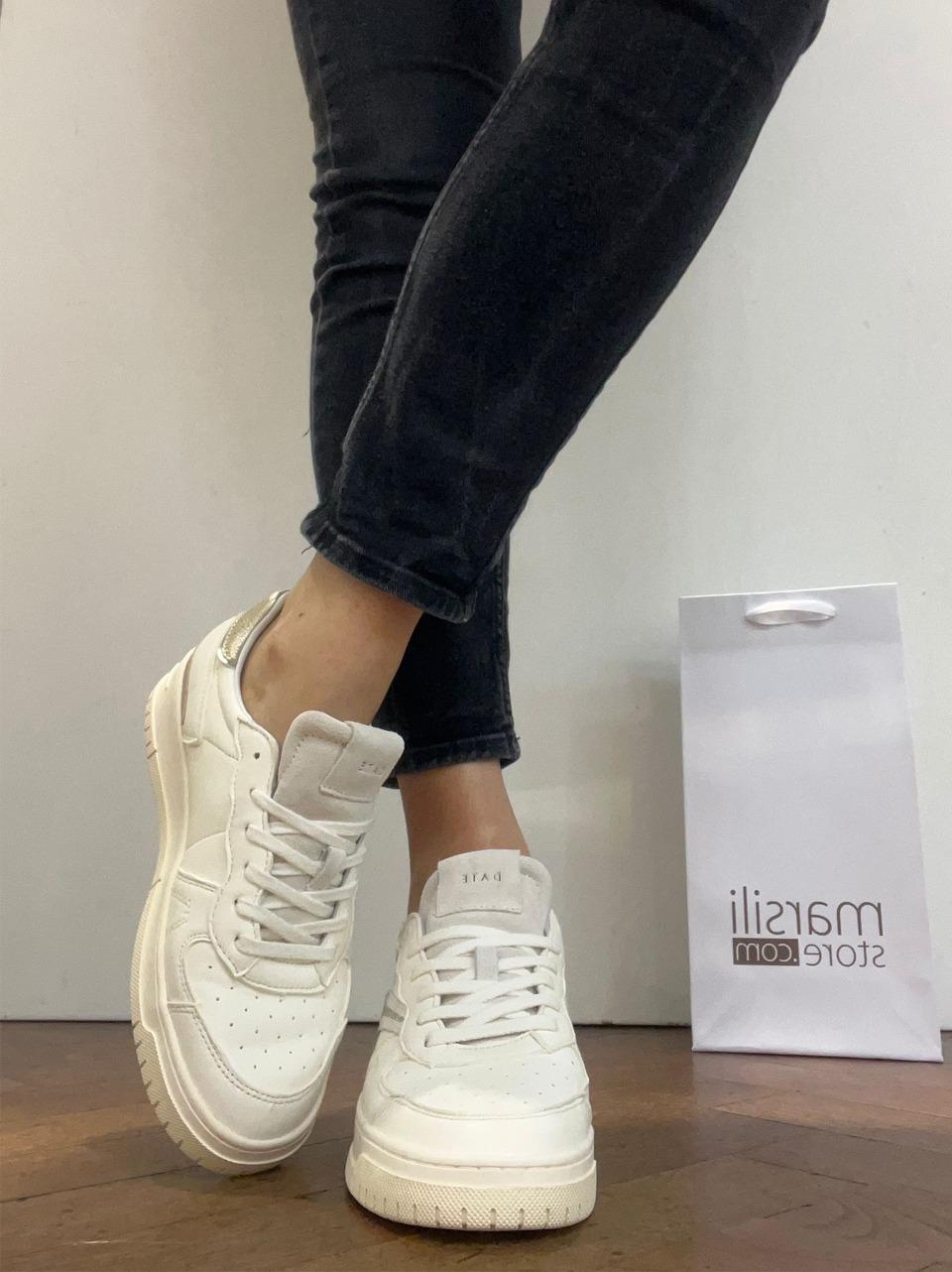 sneakers torneo pure W441-TP-SH-IV SHINY IVORY D.A.T.E