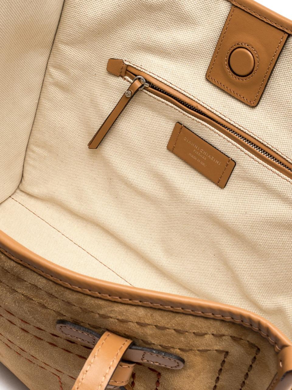 borsa marcella grande camoscio impunturato BS11720 PEANUT MARCELLA CLUB by gianni chiarini
