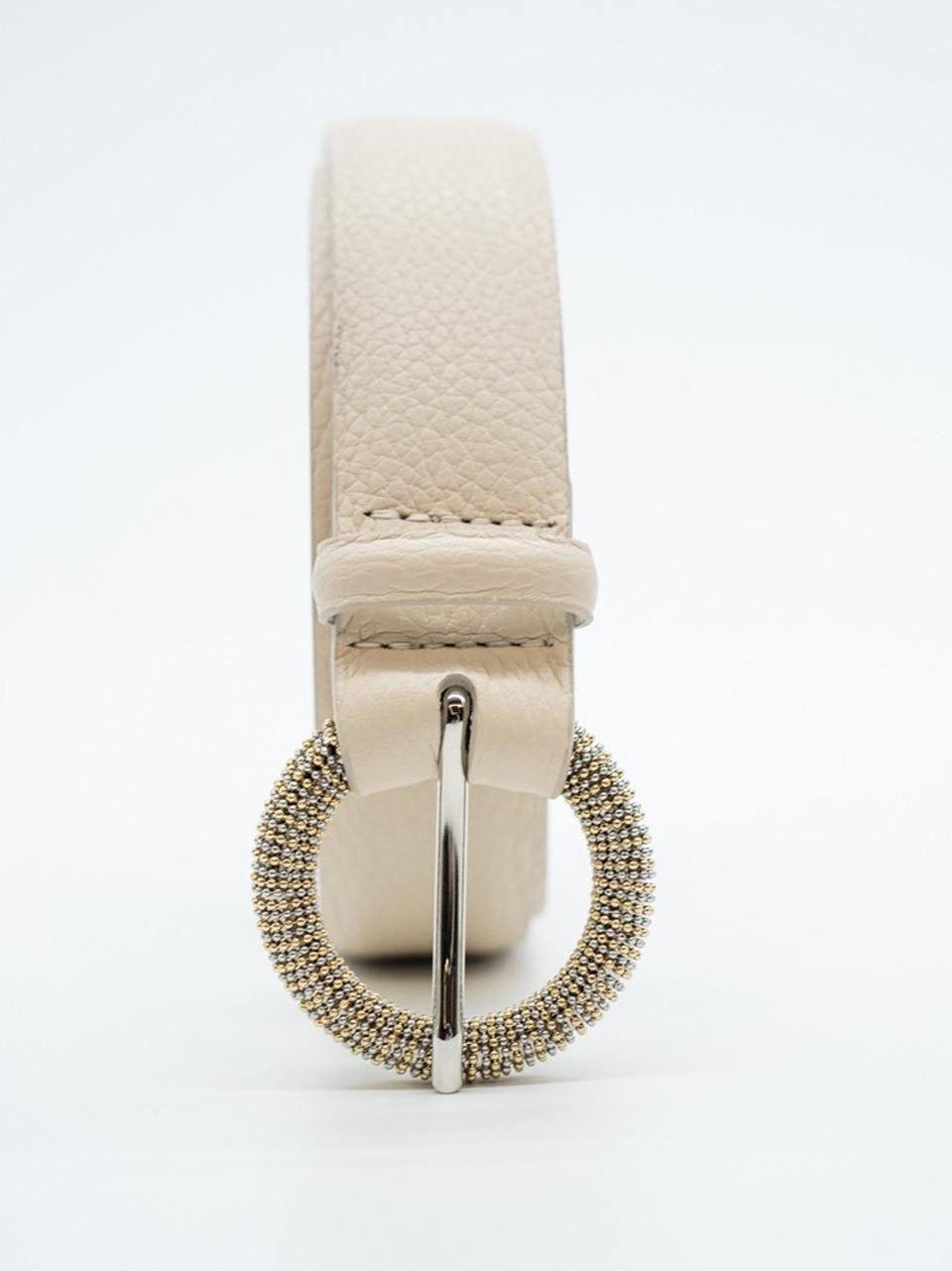 cintura double fibbia o catenina D10318SOFT AVORIO ORCIANI