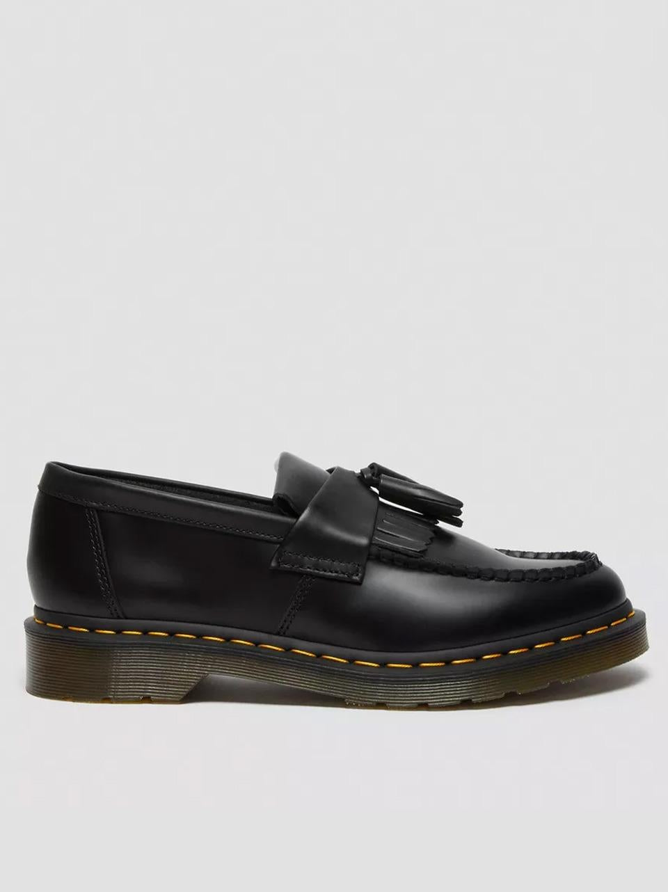 mocassino adrian cuciture gialle ADRIAN YS22209001 SMOOTHBLACK Dr Martens