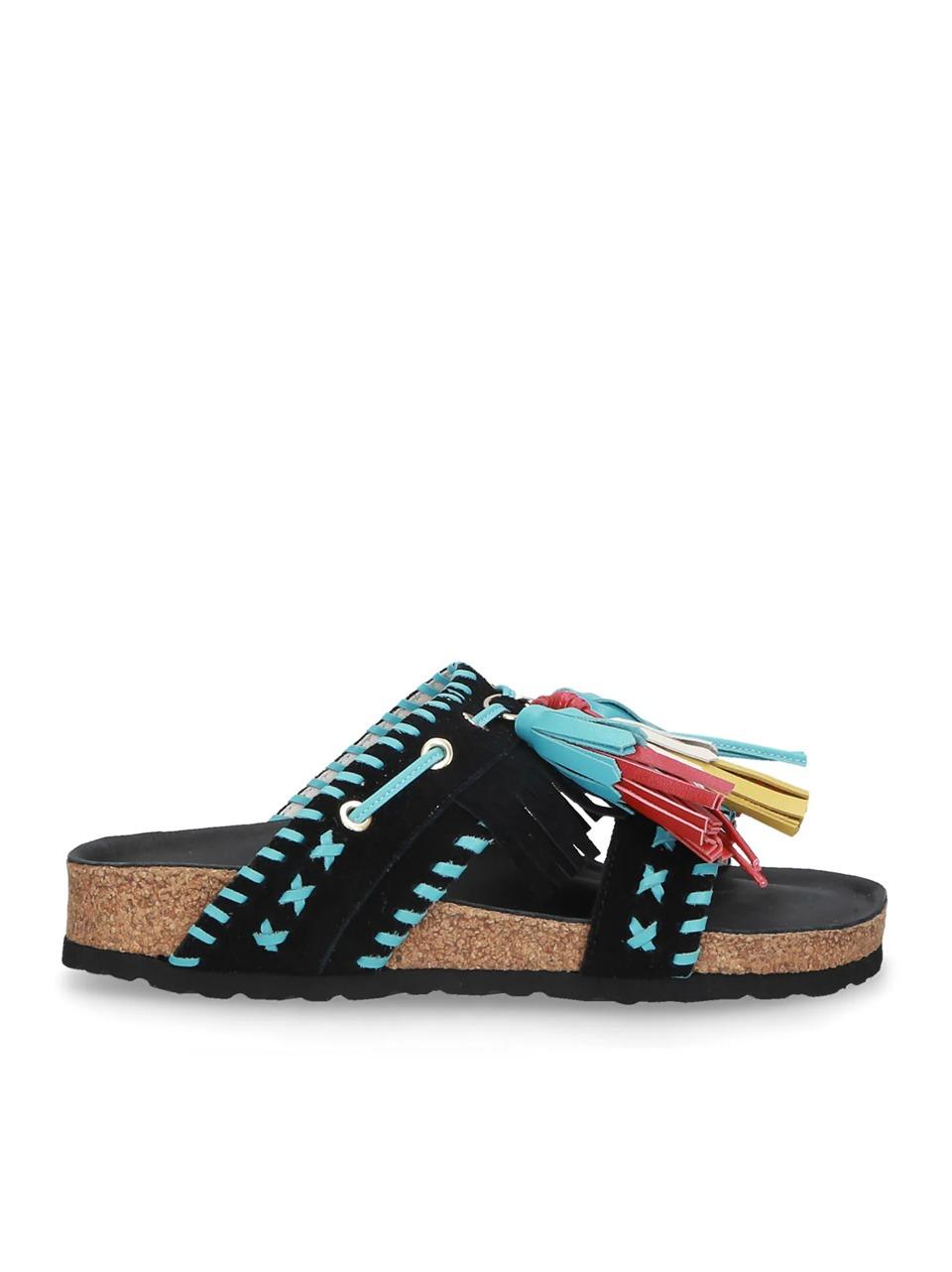 sabot etnico con nappine C14 BLAC ELENA IACHI