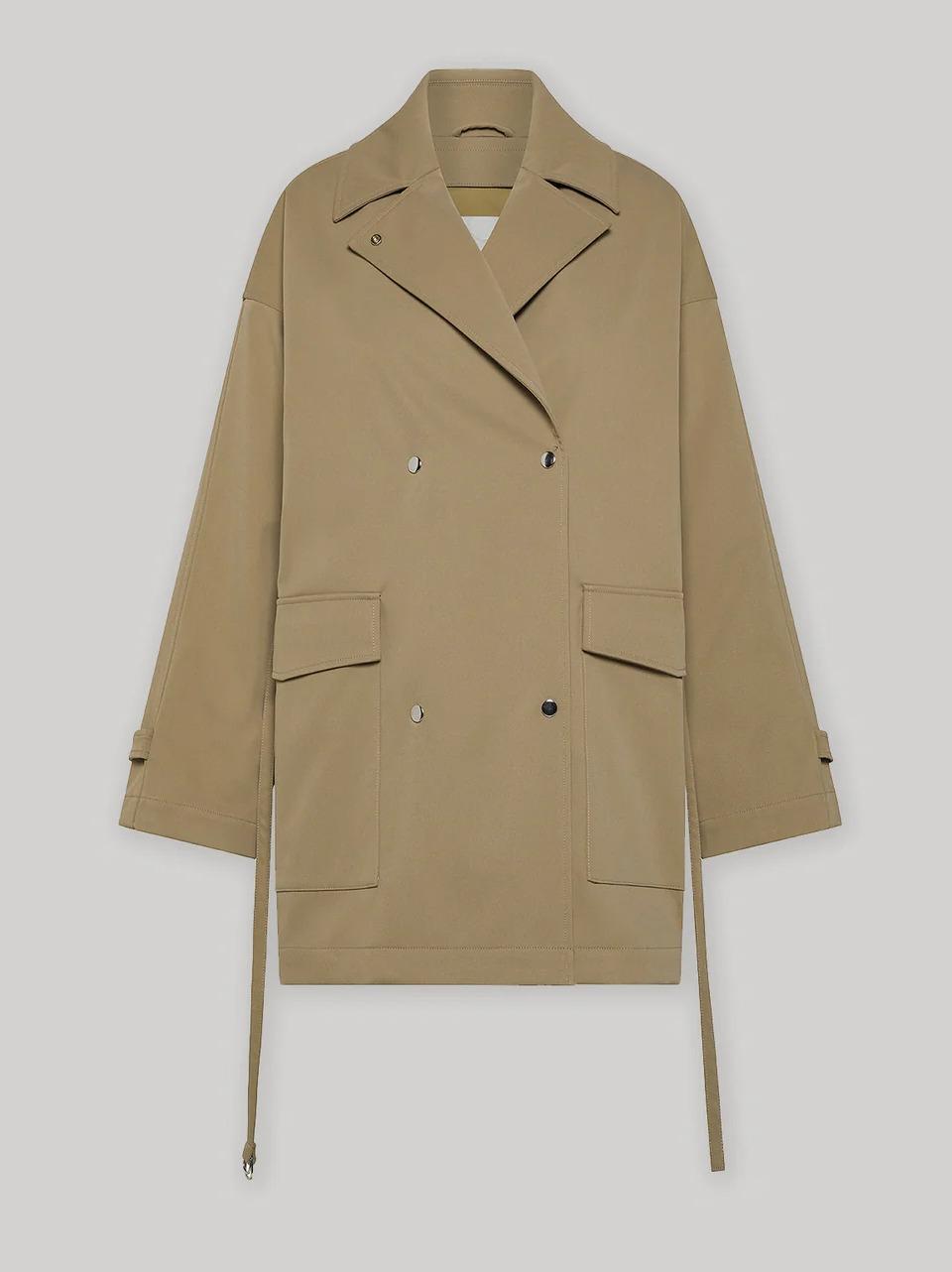 trench gabardina puffy cinturina 9322 145 oof