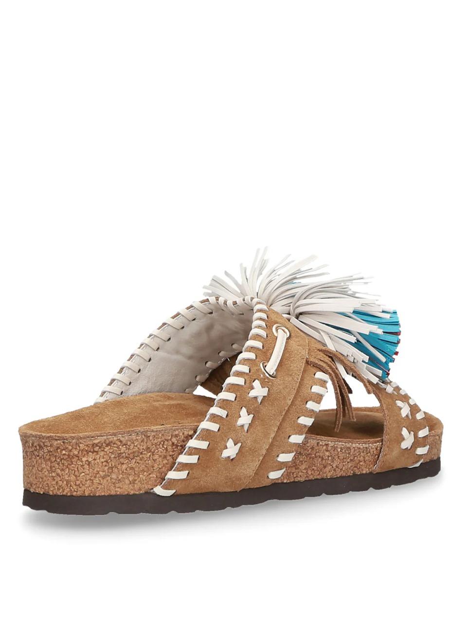 sabot etnico con nappine C14 TAN ELENA IACHI