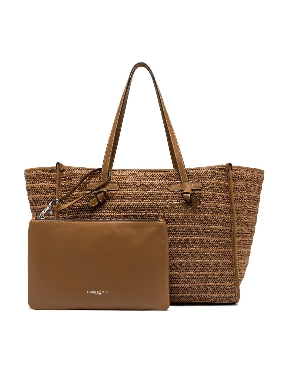 borsa matcella in paglia BS6850RVMRK CARAMELLO MARCELLA CLUB by gianni chiarini