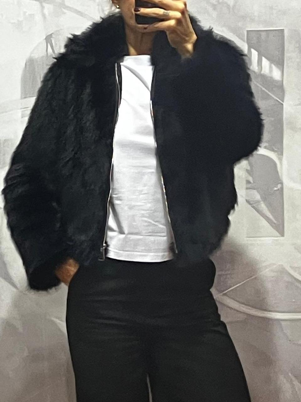 ecopelliccia bomber LE006 B KAOS