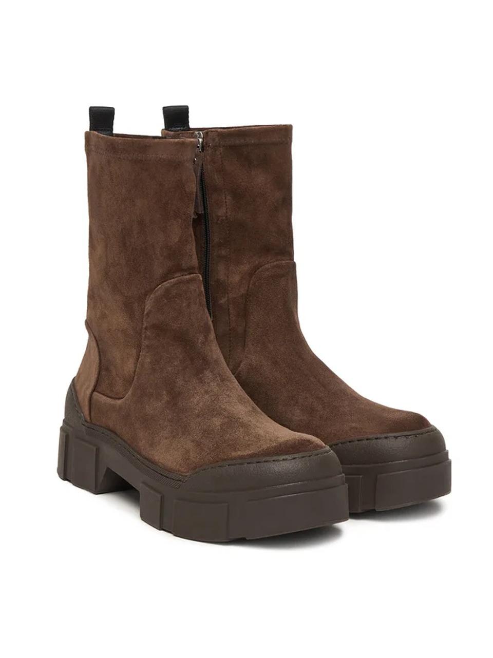 stivaletto con zip 4010 DARK BROWN VIC MATIE'
