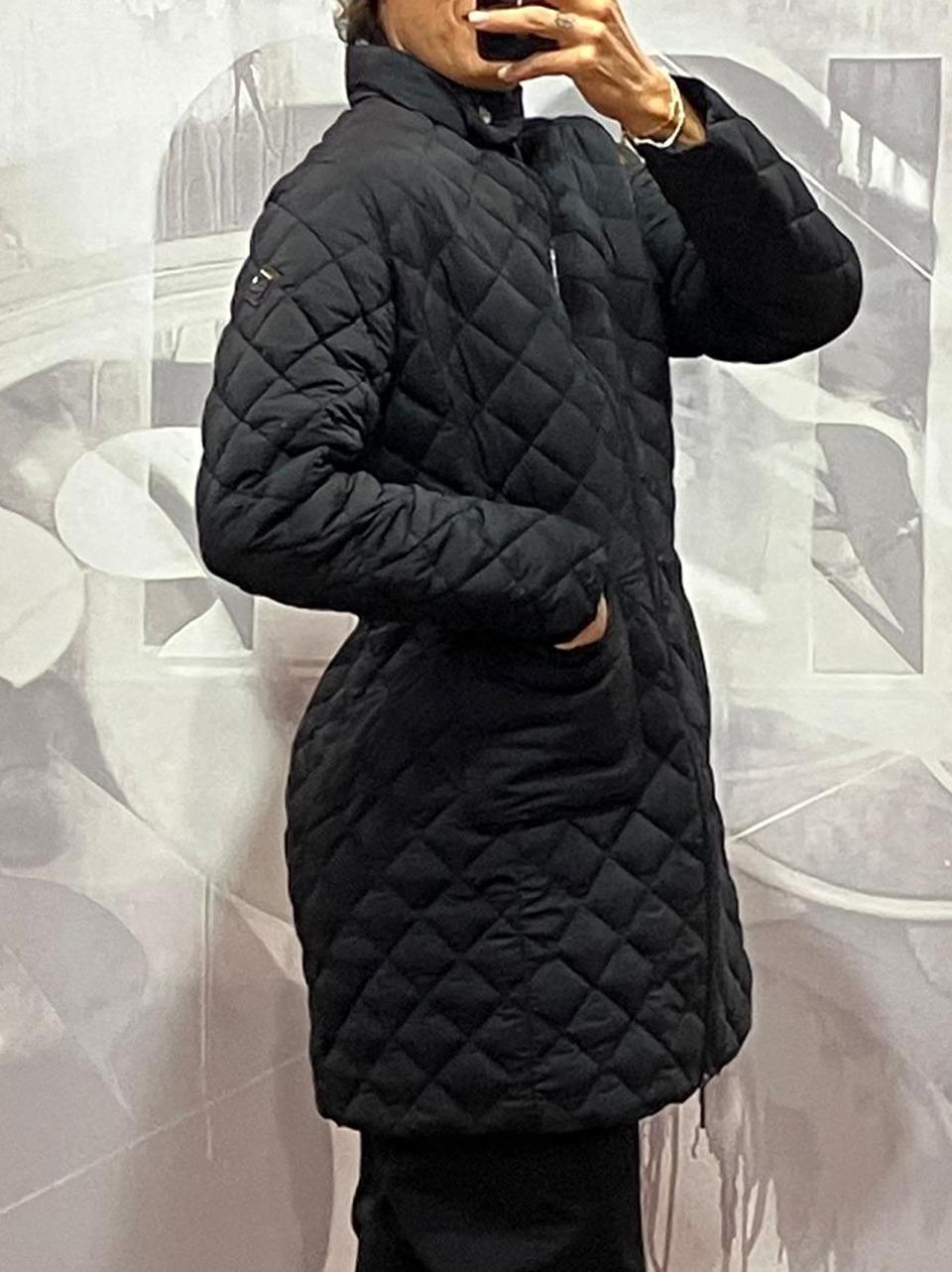 cappottino trapuntato stretch W0025 H006U BLK