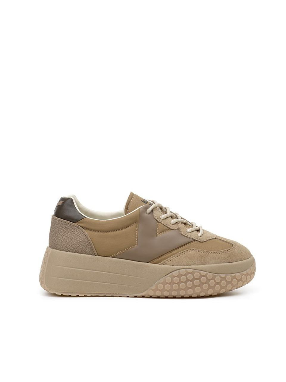 sneakers suola alta KW9768 446TAUPE\NUT Keh.noo