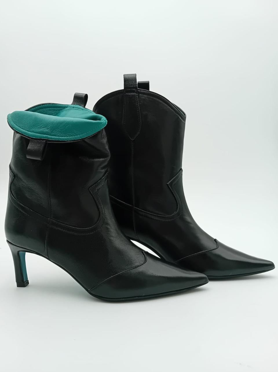 stivaletto tex tacco h 60mm PARMA NERO DELAIA