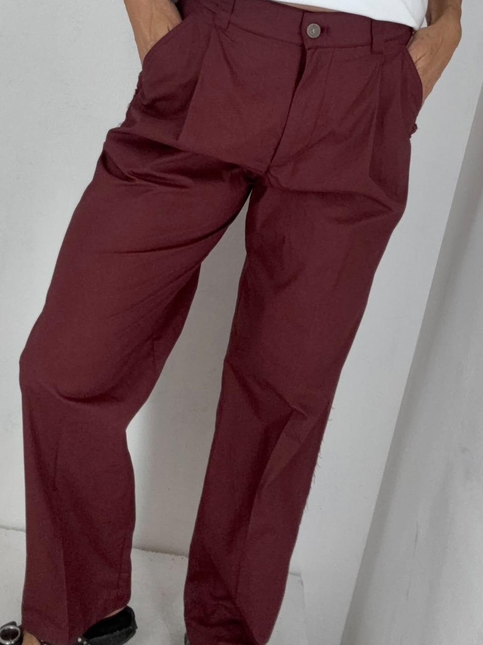 pantalone over popeline GLADIS SANGRIA DEPARTMENT FIVE