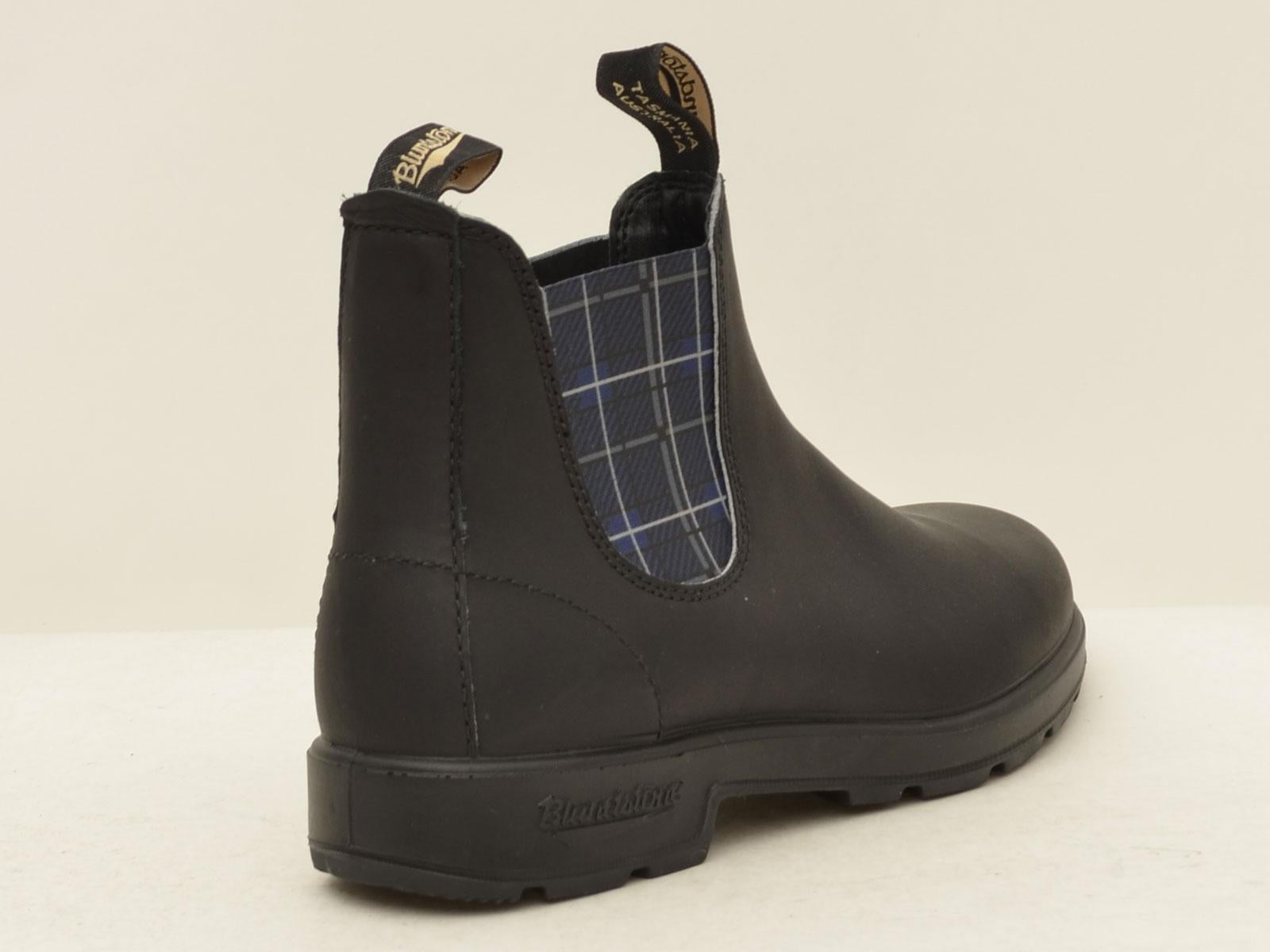 beatles elastico tartan blu 2102 BC BLACK LEATHER BLACK Blundstone