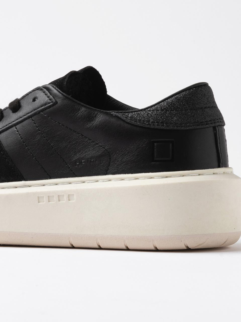 sneakers hill platform W431-HP-CA-BK NERO D.A.T.E