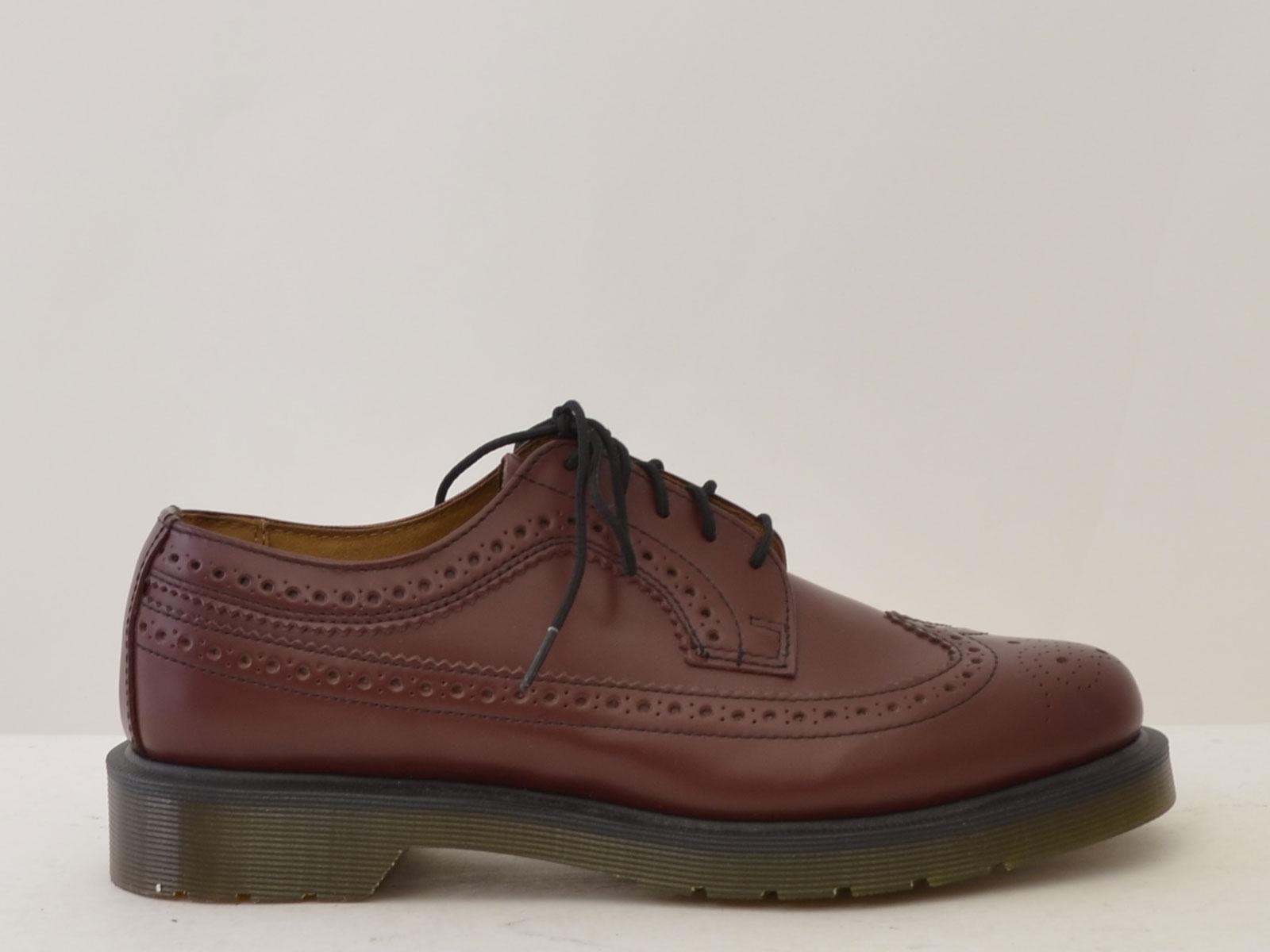 derby brugue smooth 3989-13844600 CHERRY RED Dr Martens